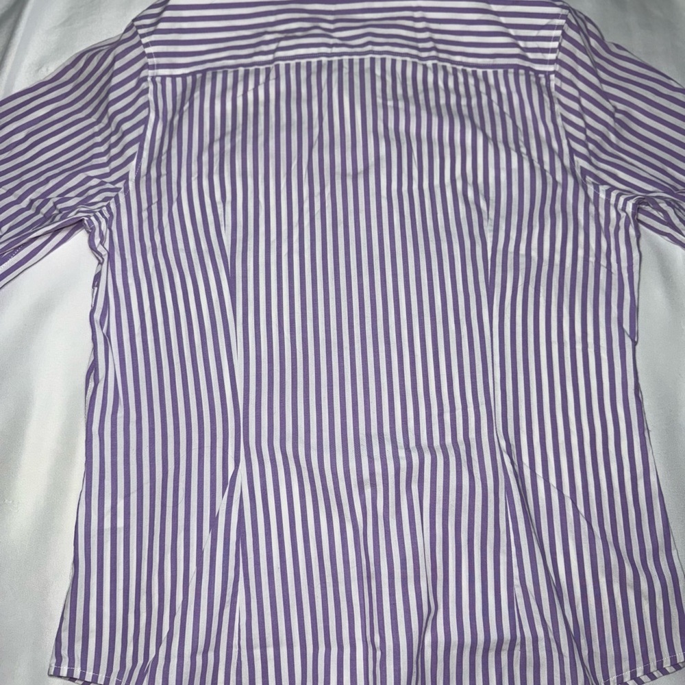 Banana Republic Purple Striped Button-Up Shirt - Picture 7 of 7